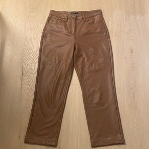 Signature Reitmans brown Leather Pants